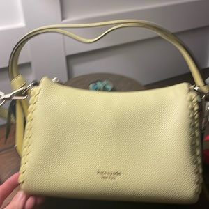 Kate Spade yellow pebble leather crossbody